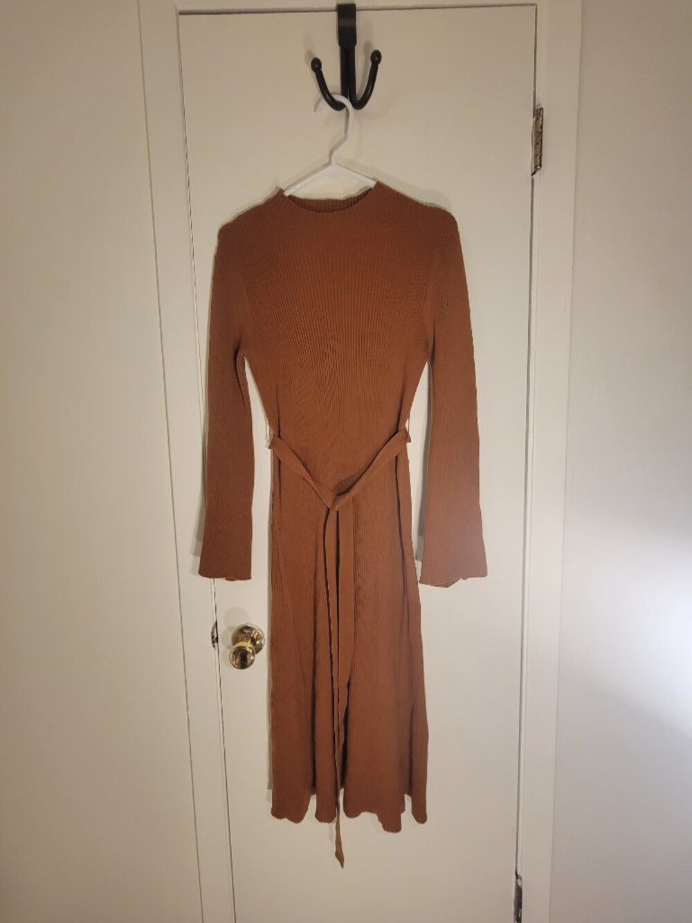 Burnt Orange Sweater Dress